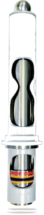 HCIC cylinder cutaway showing piston rod and seals
