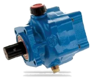 PZB hydraulic pump with blue housing and shaft