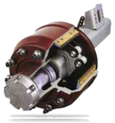 York trailer brake actuator shown in cutaway